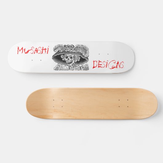 Musashi entwirft DM-Knochen Skateboard (Horizontal)