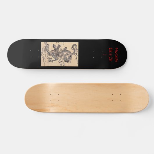 Musashi entwirft Drache Skateboard (Horizontal)