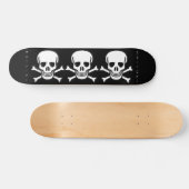 Musashi entwirft dreifachen Schädel Skateboard (Horizontal)