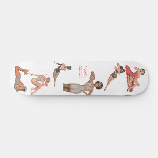 Musashi entwirft Pinup Skateboard (Horizontal)