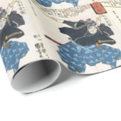 Musashi Miyamoto 宮本武蔵 mit zwei Bokken Geschenkpapier (Rolleneckpunkt)