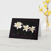 Muscadetlilien horizontal karte (Gelbe Blume)