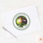 Muscadine Traubenmarmelade mit dem Etikett "Sage B Runder Aufkleber (Umschlag)