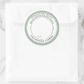 Muscadine Traubenmarmelade mit dem Etikett "Sage B Runder Aufkleber (Tasche)