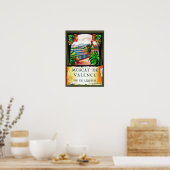Muscat De Valence WeinetikettEuropa Poster (Küche)