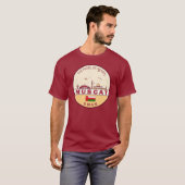 Muscat Oman City Skyline Emblem T-Shirt (Vorne ganz)