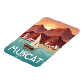 Muscat Oman Reise Magnet (Linke Seite)