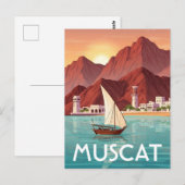 Muscat Oman Reise Postkarte (Vorne/Hinten)