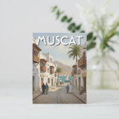 Muscat Oman Reise Postkarte (Stehend Vorderseite)