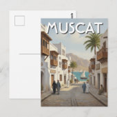 Muscat Oman Reise Postkarte (Vorne/Hinten)