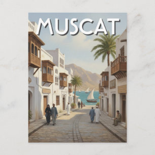 Muscat Oman Reise Postkarte