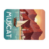 Muscat Oman Travel Magnet (Horizontal)