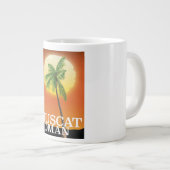 Muscat Oman Urlaubsposter Jumbo-Tasse (Vorderseite Rechts)