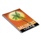 Muscat Oman Urlaubsposter Notizblock (Rechte Seite)