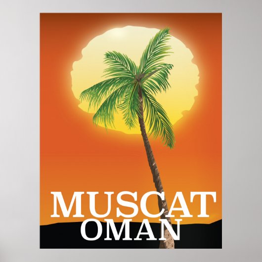 Muscat Oman Urlaubsposter Poster (Vorne)