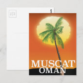 Muscat Oman Urlaubsposter Postkarte (Vorne/Hinten)