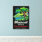 Muscat Vieux WeinetikettEuropa Leinwanddruck (Insitu (Holzboden))
