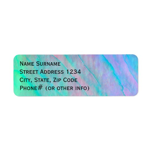 Muschel Abalone Wasserfarbe Perlmuschel (Vorne)