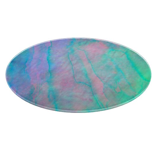 Muschel Abalone Wasserfarben Perlmutt Stone Schneidebrett (Ecke)