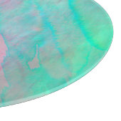 Muschel Abalone Wasserfarben Perlmutt Stone Schneidebrett (Ecke)