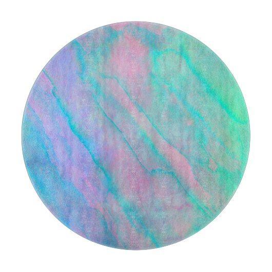 Muschel Abalone Wasserfarben Perlmutt Stone Schneidebrett (Vorderseite)