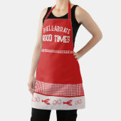 Muschel abrate Good Times Lässig Seafood Gingham Schürze (InSitu)