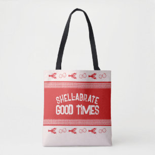 Muschel abrate Good Times Lässig Seafood Gingham Tasche
