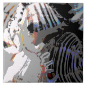 Muschel Abstrakt Fliese (Vorderseite)