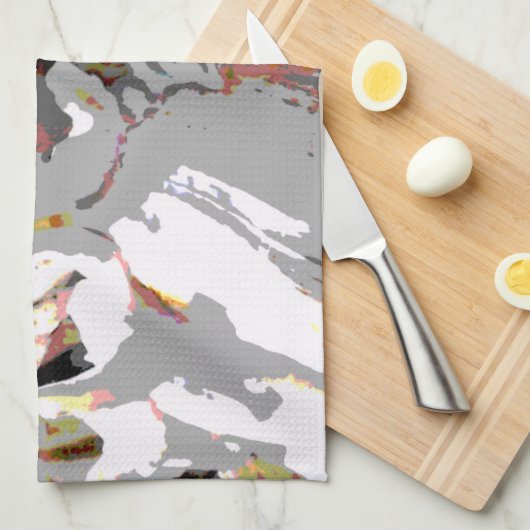 Muschel Abstrakt Küchentuch (Viertel Falte)