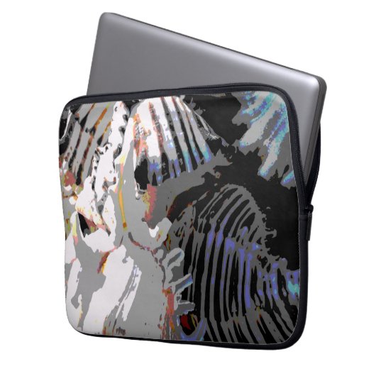 Muschel Abstrakt Laptopschutzhülle (Vorderseite Links)