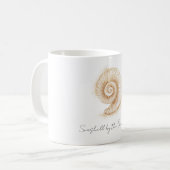 Muschel am Meer Kaffeetasse (Vorderseite Links)