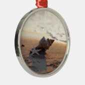 Muschel am Meer Ornament Aus Metall (Rechts)