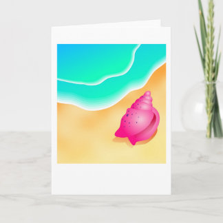 Muschel am Strand Karte