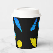 Muschel am Strand Pappbecher (Links)