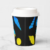 Muschel am Strand Pappbecher (Rechts)