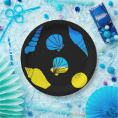 Muschel am Strand Pappteller (Party)