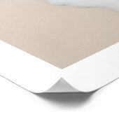 Muschel am Strand Poster (Ecke)