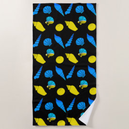 Muschel am Strand Strandtuch