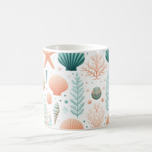 Muschel an Küsten Kaffeetasse (Mittel)