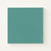 Muschel an Küsten Notizblock (Rückseite)