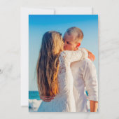 Muschel Aquarell Hochzeit Aqua Rosa Einladung (Rückseite)