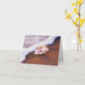 Muschel auf der Beach Note Card Karte (Gelbe Blume)
