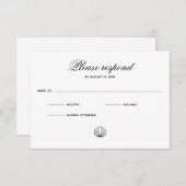 Muschel auf See - RSVP-Karte RSVP Karte (Vorne/Hinten)