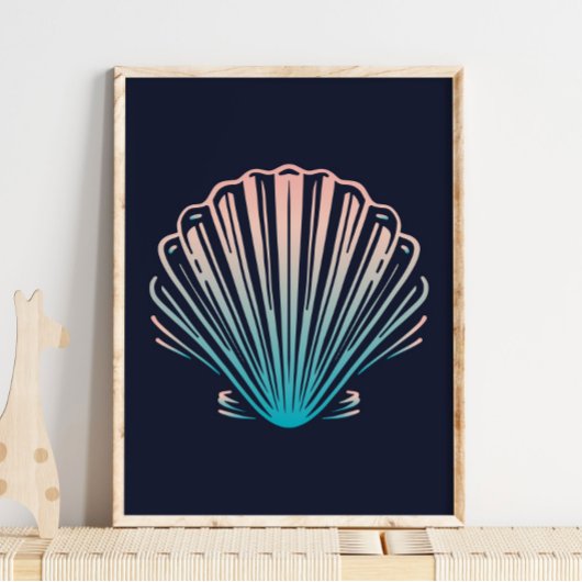 Muschel auf See | Sea Muschel Wall Print Poster