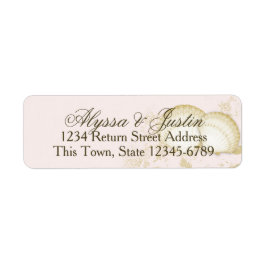 Muschel auf See Vintag Rosa und Gold