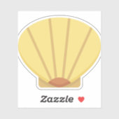 Muschel Aufkleber (Blatt)