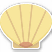 Muschel Aufkleber (Vorderseite)