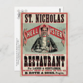 Muschel Austern Vintage Werbung Postkarte (Vorne/Hinten)