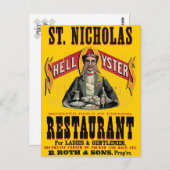 Muschel Austern Vintage Werbung Postkarte (Vorne/Hinten)