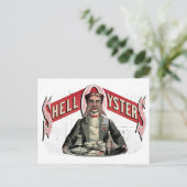 Muschel Austern Vintage Werbung Postkarte (Stehend Vorderseite)